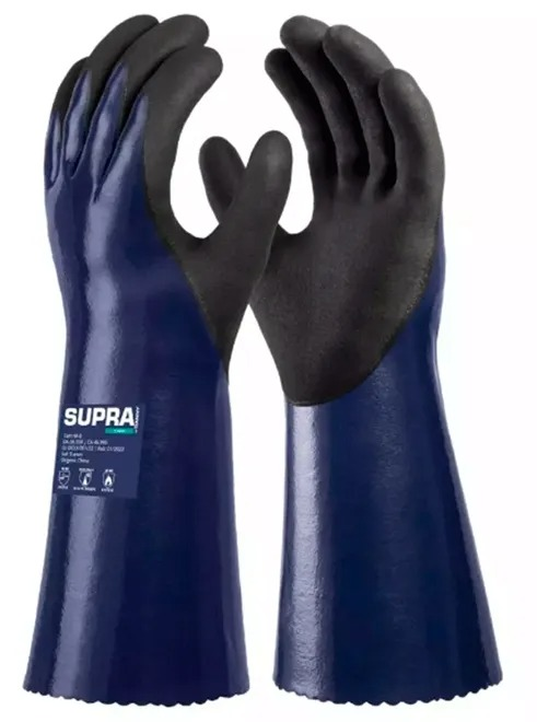 Luva de Nylon e Borracha Nitrílica SupraChem Resistência Química e Térmica DA36550 Danny CA 46995