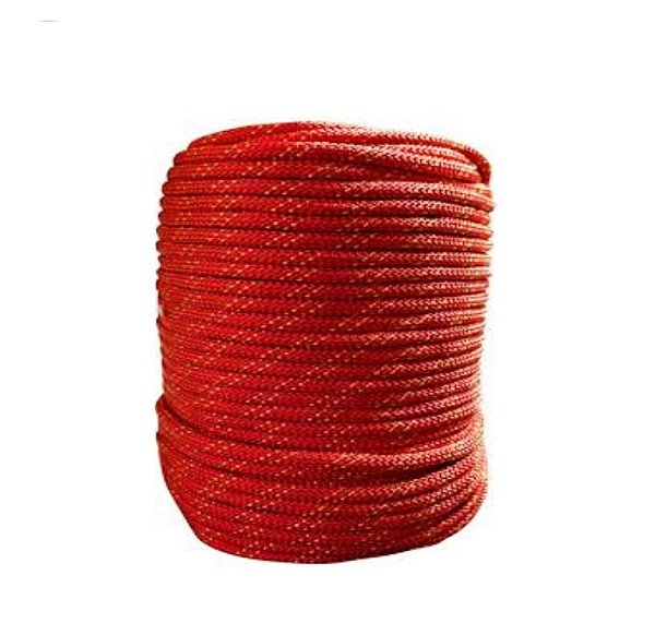 Corda Semi - Estática K2 07MM Certificada Vermelha Rolo Com 150 Metros