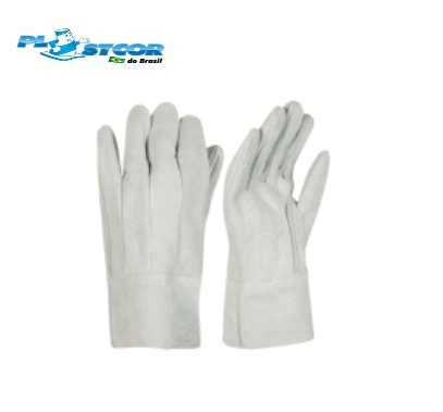 Luva Em Raspa CA35194 Com Punho 07cm Plastcor (CA 35194)