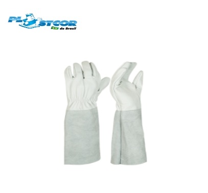 Luva Vaqueta CA36588 Com Punho Em Raspa Plastcor (CA 36588)