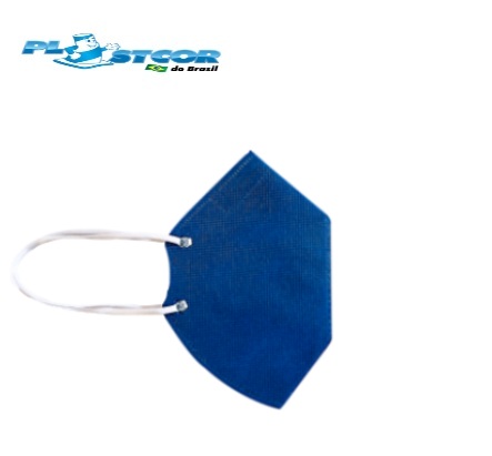 Respirador Descartável Dobrável PFF2 CA38811 Sem Válvula Azul (CA 38811)