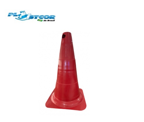 Cone de Sinalização Flexível 50 CM Sem Faixa- Plastcor