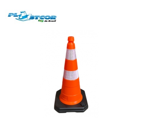 Cone de Sinalização 75 CM PL 4060 SP - Plastcor