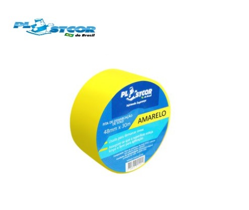 Fita Para Demarcação de Solo 48MM x 30M - Plastcor