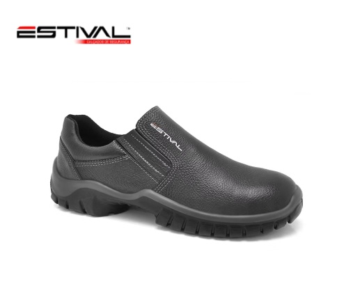 Sapato De Segurança Em Couro Bico PVC Wo10021s1 CA44676 Estival