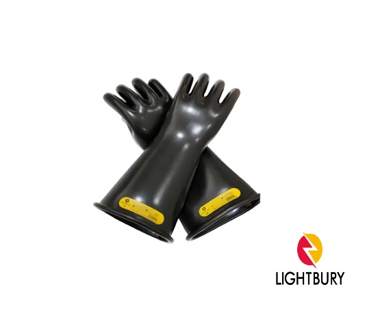 Luva Isolante de Borracha Classe 2 CA45778 Preta Tipo II 17 kV - Lightbury (CA 45778)