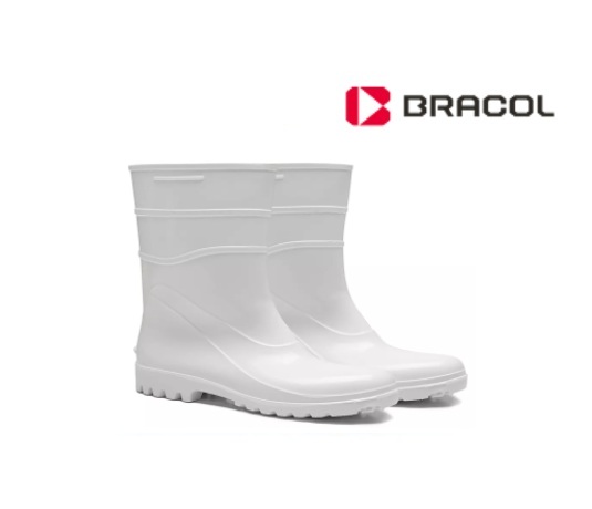 Bota PVC Branca CA 37456 26Cm com forrado Acqua Flex Bracol (CA37456)