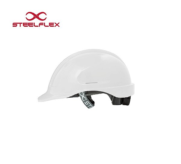 Capacete Turtle Aba Frontal Sem Carneira Branco CA 35983 Steelflex (CA35983)