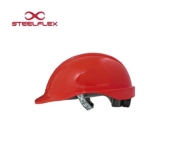 Capacete Turtle Aba Frontal Sem Carneira Vermelho CA 35983 Steelflex (CA35983)