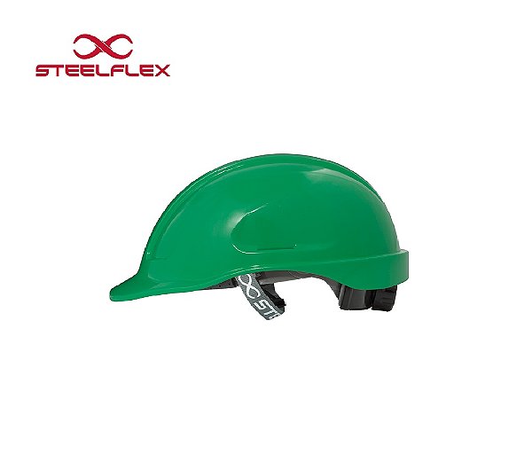 Capacete Turtle Aba Frontal Sem Carneira Verde CA 35983 Steelflex (CA35983)