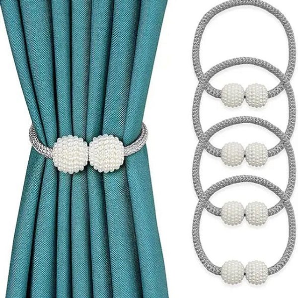 Prendedor Cinto Cortina Magnética Com Imã 2 Peças