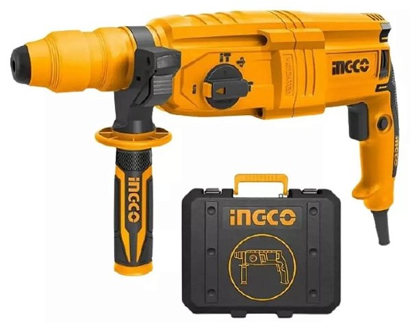 Martelete Combinado SDS Plus 800w 220v Mandril troca rápida - INGCO
