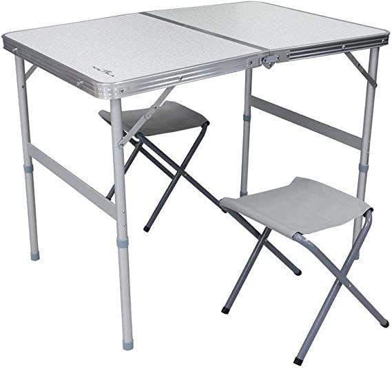 Conjunto de mesa e banquetas dobrável Domo