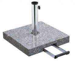 Base para Guarda-Sol com Alça e Rodinhas Granito