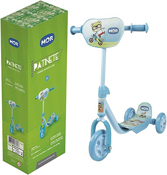 Patinete 3 Rodas Infantil Azul