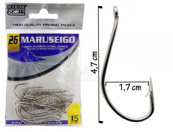 Anzol Maruseigo N26 c/15pcs