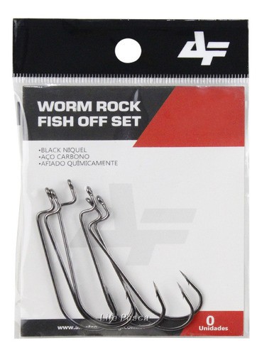 Anzol Rock Fish Off Set 4/0 Albatras Fishing 6 un