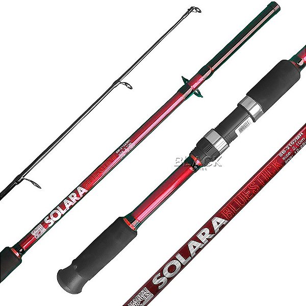 Vara Solara Vermelho - 1,80m Para Molinete