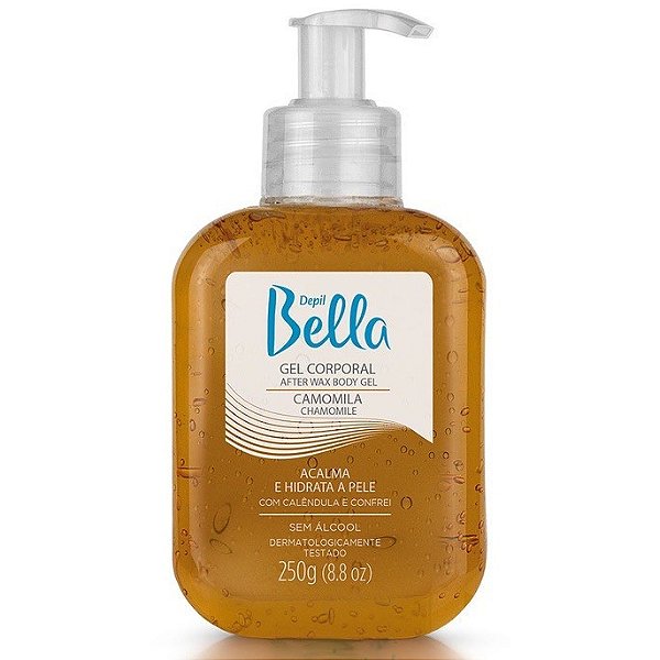 Gel calmante corporal camomila pós depilação 250g Depil Bella