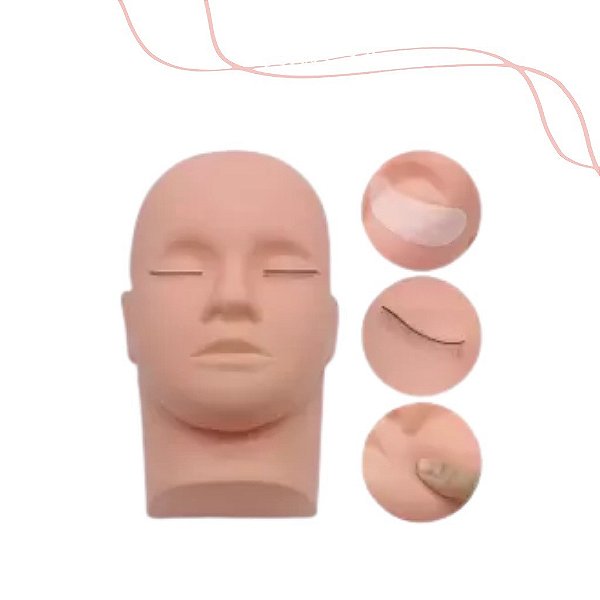 Cabeça de treino para cilios