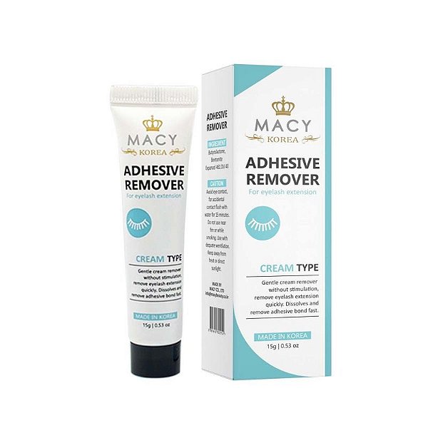 Removedor em creme para extensão de cílios macy fast adhesive remover 15g