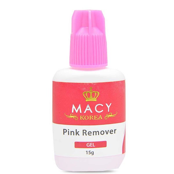 Removedor para extensão de cílios em gel macy pink 15g