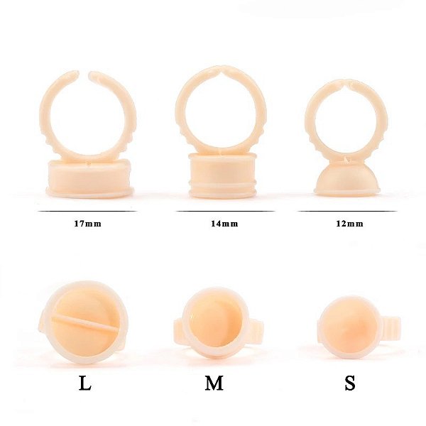 Anel batoque de silicone 50un