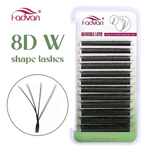 Cílios 4D Double W 8D fadvan