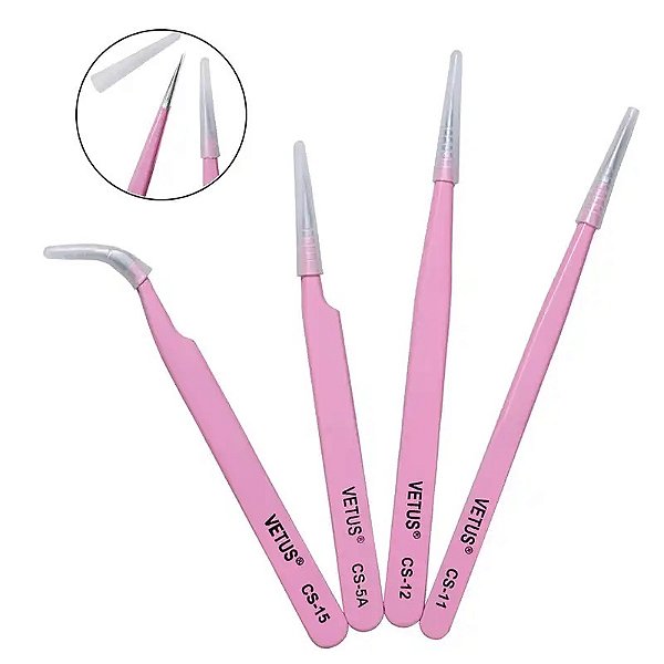 Pinça vetus rosa simples
