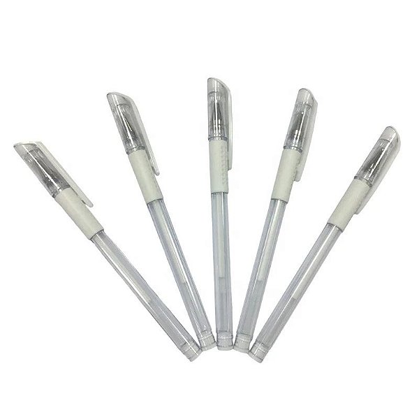 Caneta em gel branca para marcação de sobrancelhas