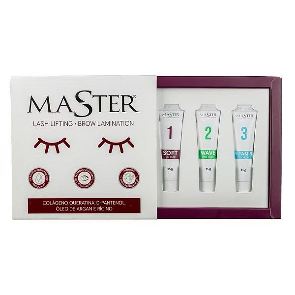 Kit Lash Lifting e Brow Lamination 15g - Cílios Master Premium Profissional
