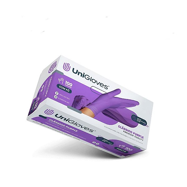 Luvas látex Roxa UniGloves