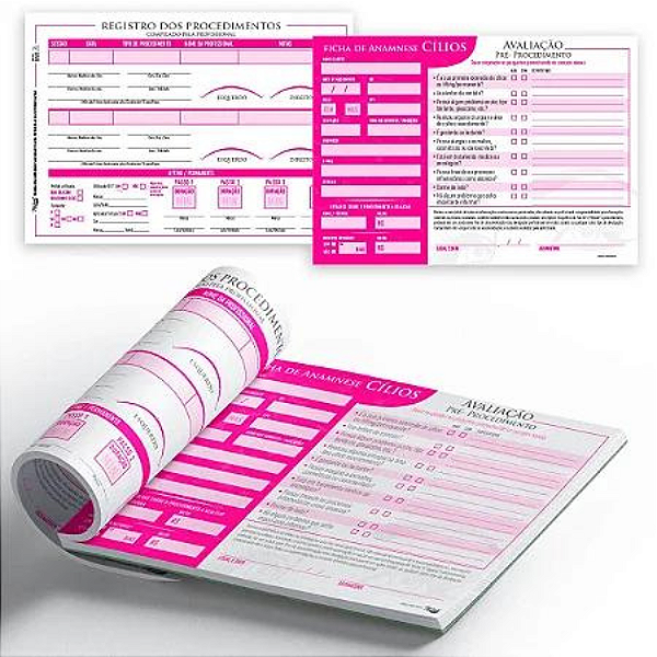 Ficha de anamnese de Cílios e Lash Lifiting
