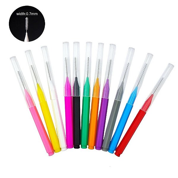 Escova interdental pente Brown lamination Descartável 10un