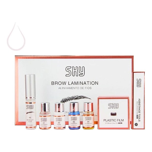 Kit SKY Brown Lamination para sobrancelhas
