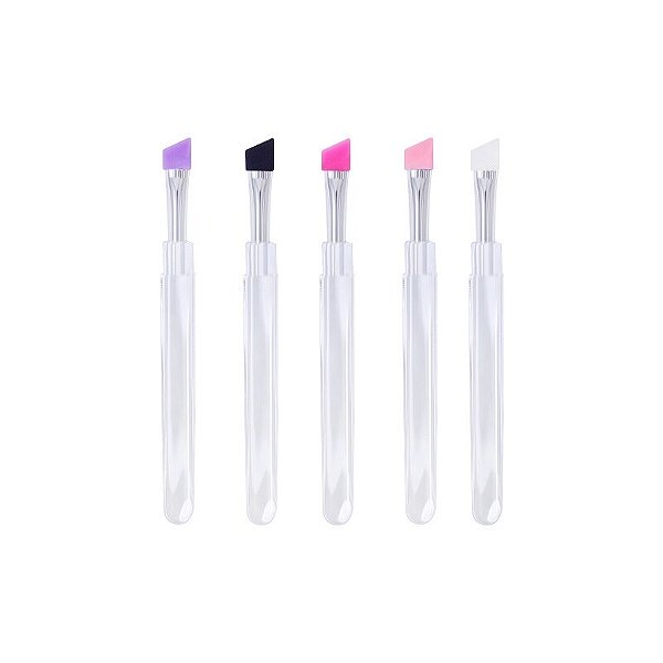 Pincel de silicone chanfrado pink