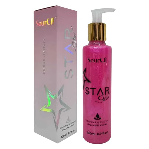 SABONETE LIQUIDO 3X1 STAR SKIN SOURCIL 200ML