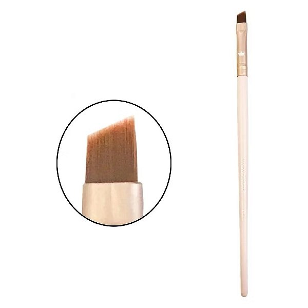 Pincel F12 Maquiagem Macrilan Chanfrado Delinea Profissional