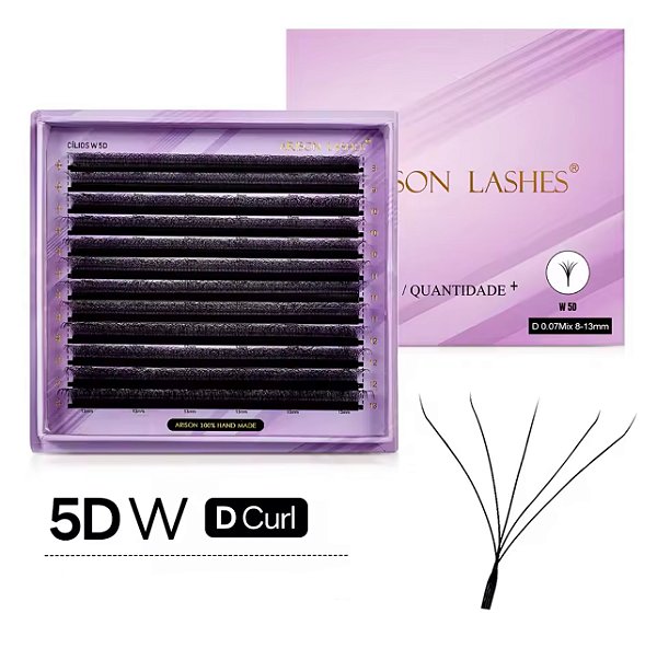 Cílios W 5D Plus Arison Lashes