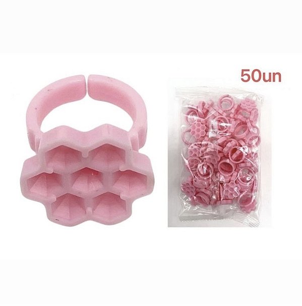 Anel flor formato comeia xícara 50un