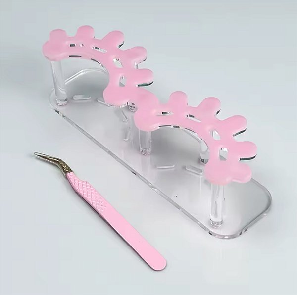 Suporte de pinça formato cílios