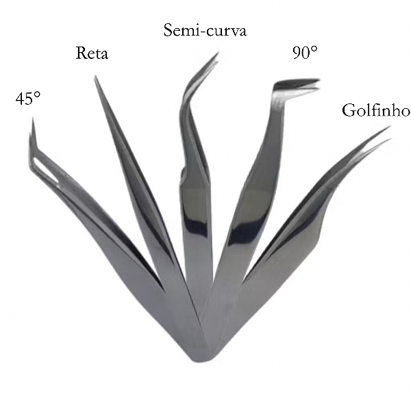 Pinça de cílios preta