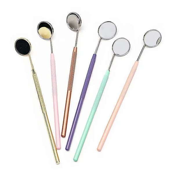 Espelhinho inox De Cílios Espelho Dentista Color