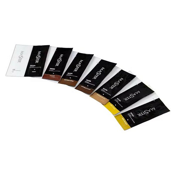 SACHÊS DE TINTURA 1g COM OXIDANTE 1ml MASTER