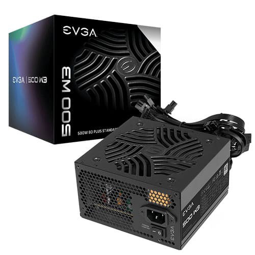 EVGA 500 W3, 80+ WHITE 500W, 3 Year Warranty, Power Supply, 100-W3-0500-K1