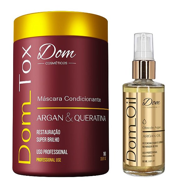 Btox Capilar Dom Cosmeticos Óleo Argan Oil Absolut 60ml