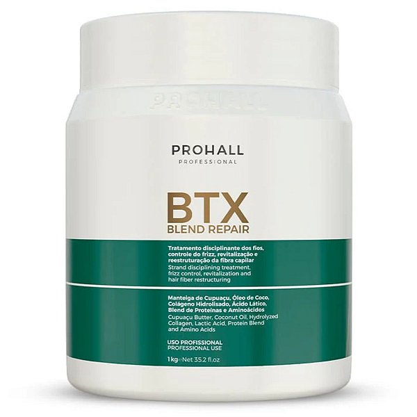 Prohall Btox Blend Repair Organico Sem Formol 1kg