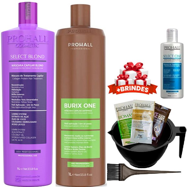 Prohall Burix One Progressiva Sem Formol Vegan Select Blond