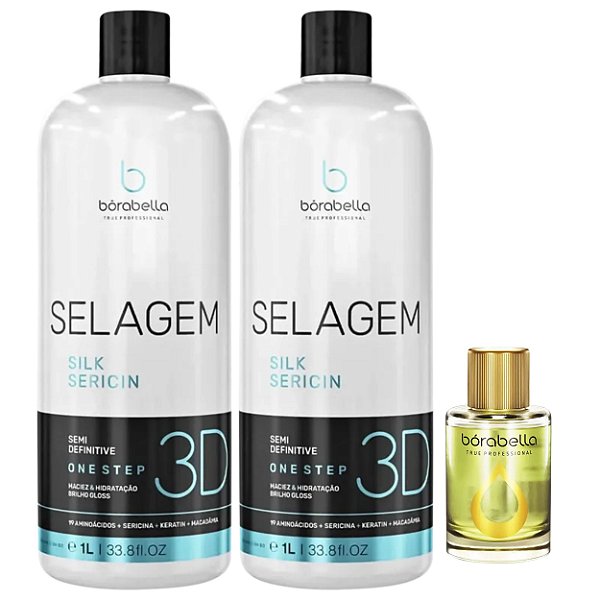 Borabella Selagem 3D Organica Sem Formol Semi Definitiva 2x1L