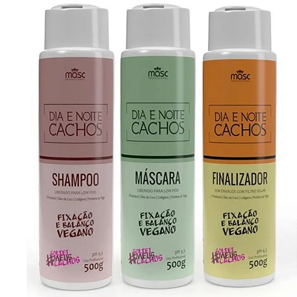 Ativador Cachos Shampoo Creme Pentear Masc Professional